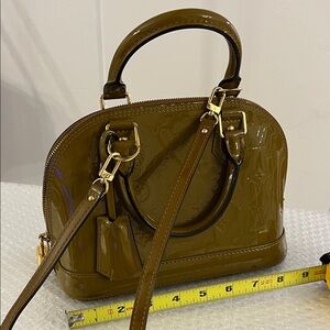 Louis Vuitton Olive Vernis Leather Mini Crossbody Bag